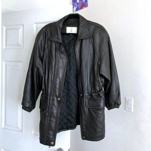 Vintage London Fog oversized Leather jacket